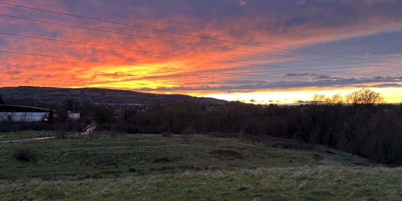 The peace of a beautiful sunset